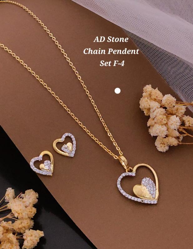 Ad stone chain pendent set F 4 Handmade jewellery manufacturers